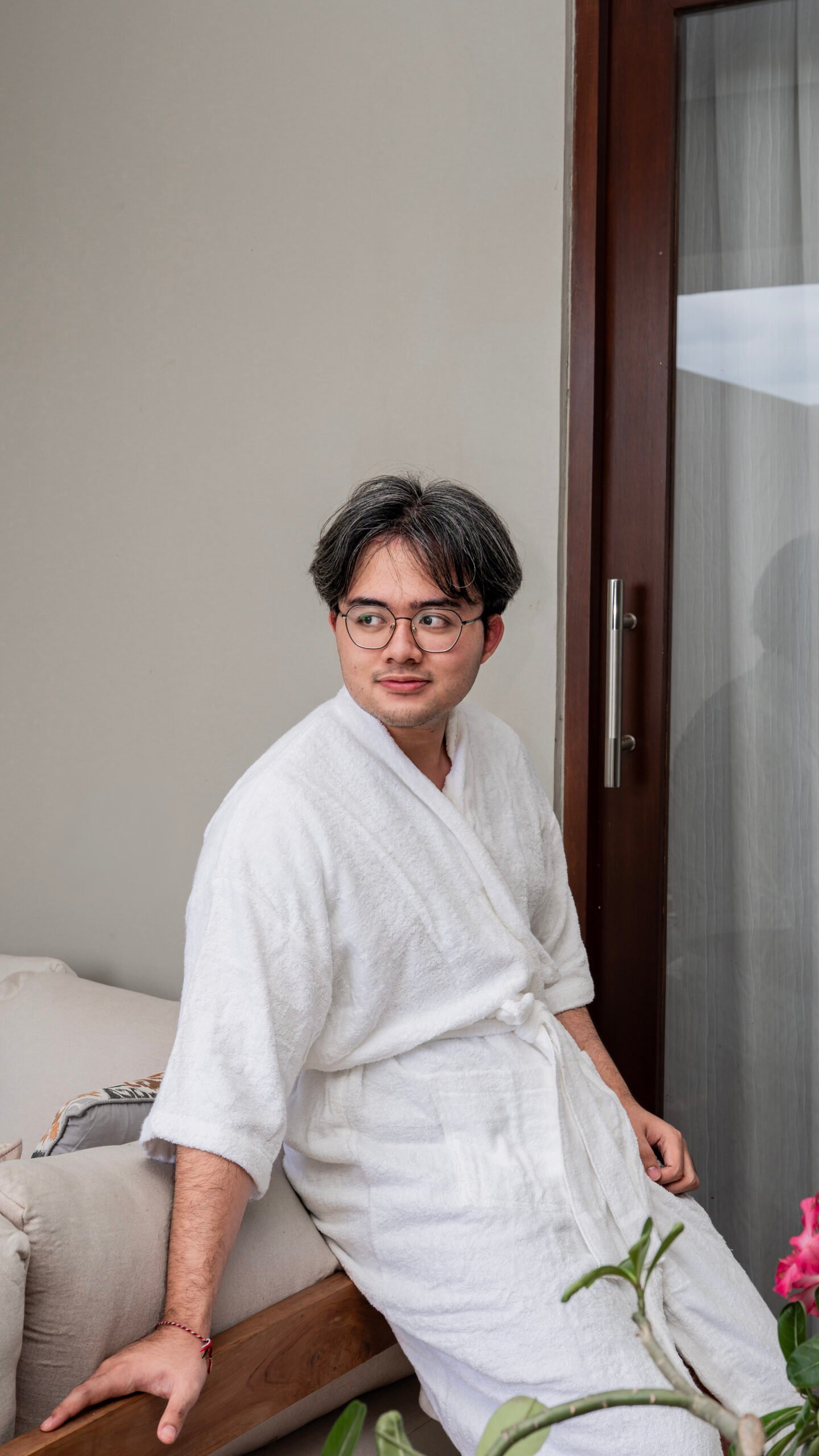 Bathrobe Terry 100% Cotton White