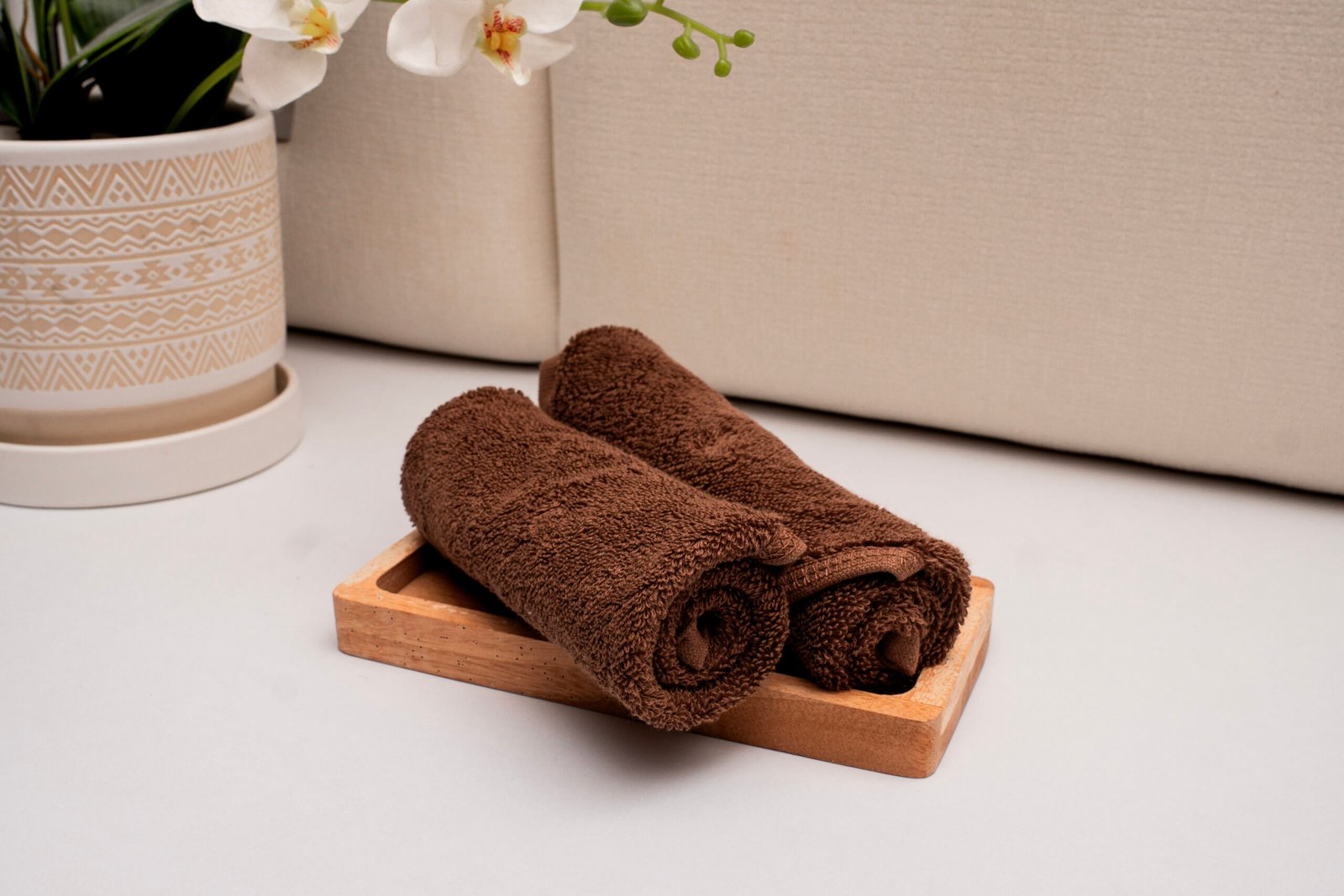 Face Towel Brown