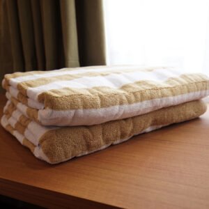 Pool Towel White-Camel